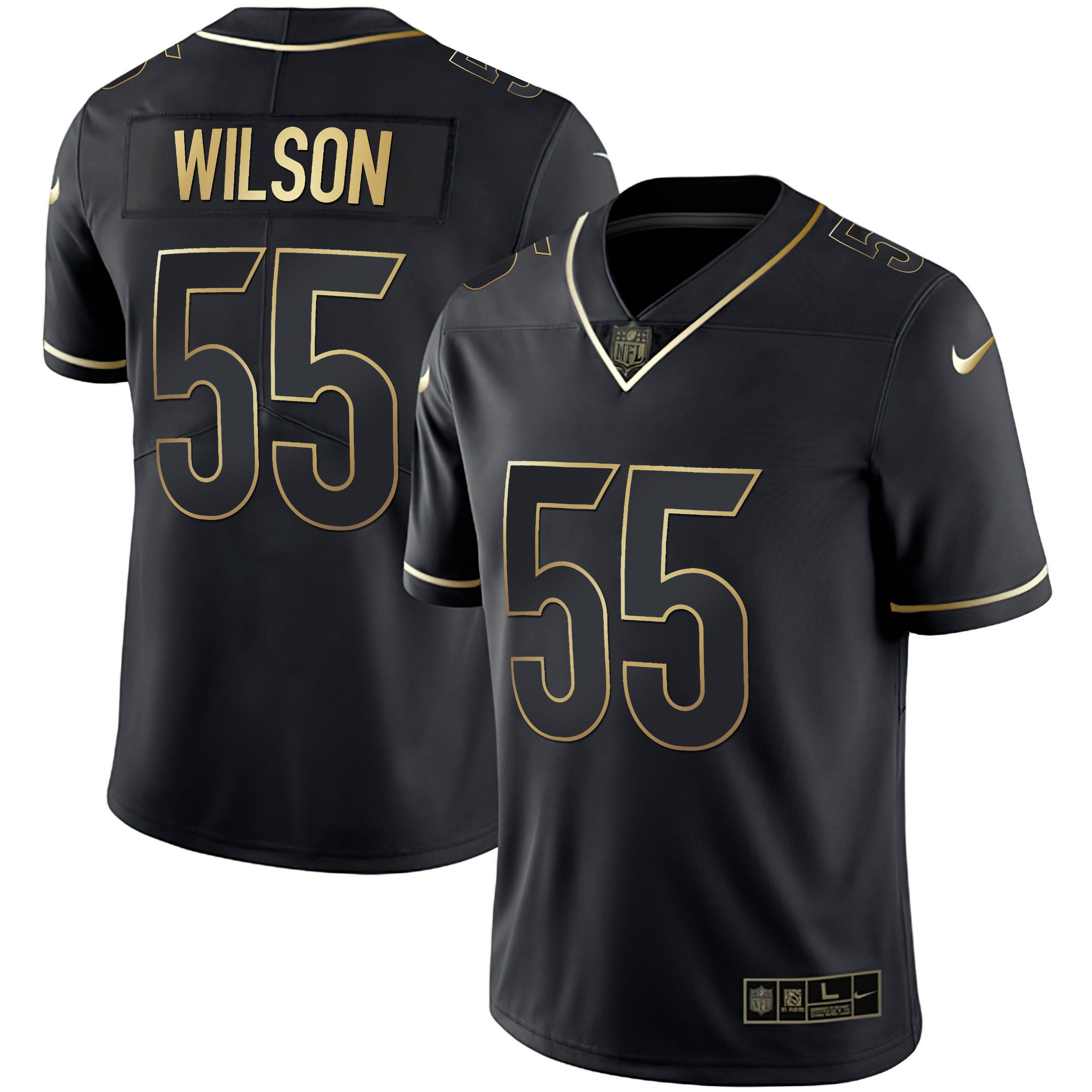 Logan Wilson Women's Cincinnati Bengals White Gold & Black Gold Black Gold Jersey - All Stitched