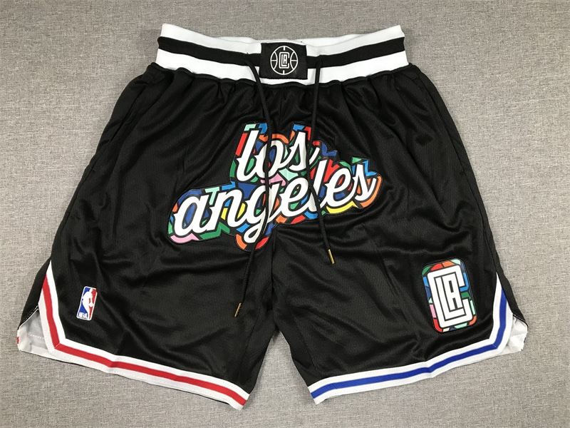 Los Angeles Clippers 2022-23 Black City Edition Shorts - Basketball Shorts Store