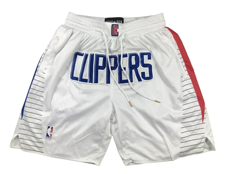 Los Angeles Clippers Association Swingman White Shorts