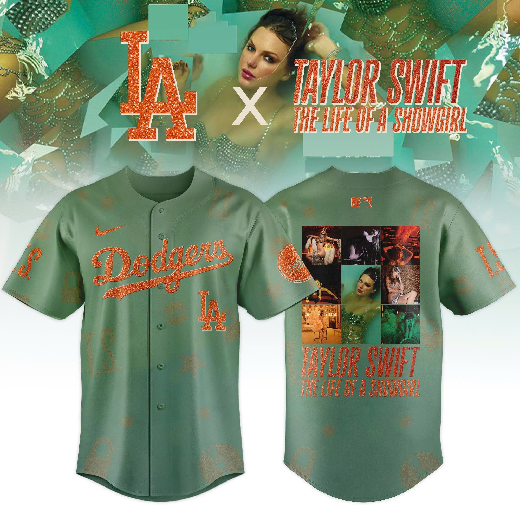 Los Angeles Dodgers MLB x Taylor Swift â€œThe Life of a Showgirlâ€ 2025 Limited Editions Baseball Jersey