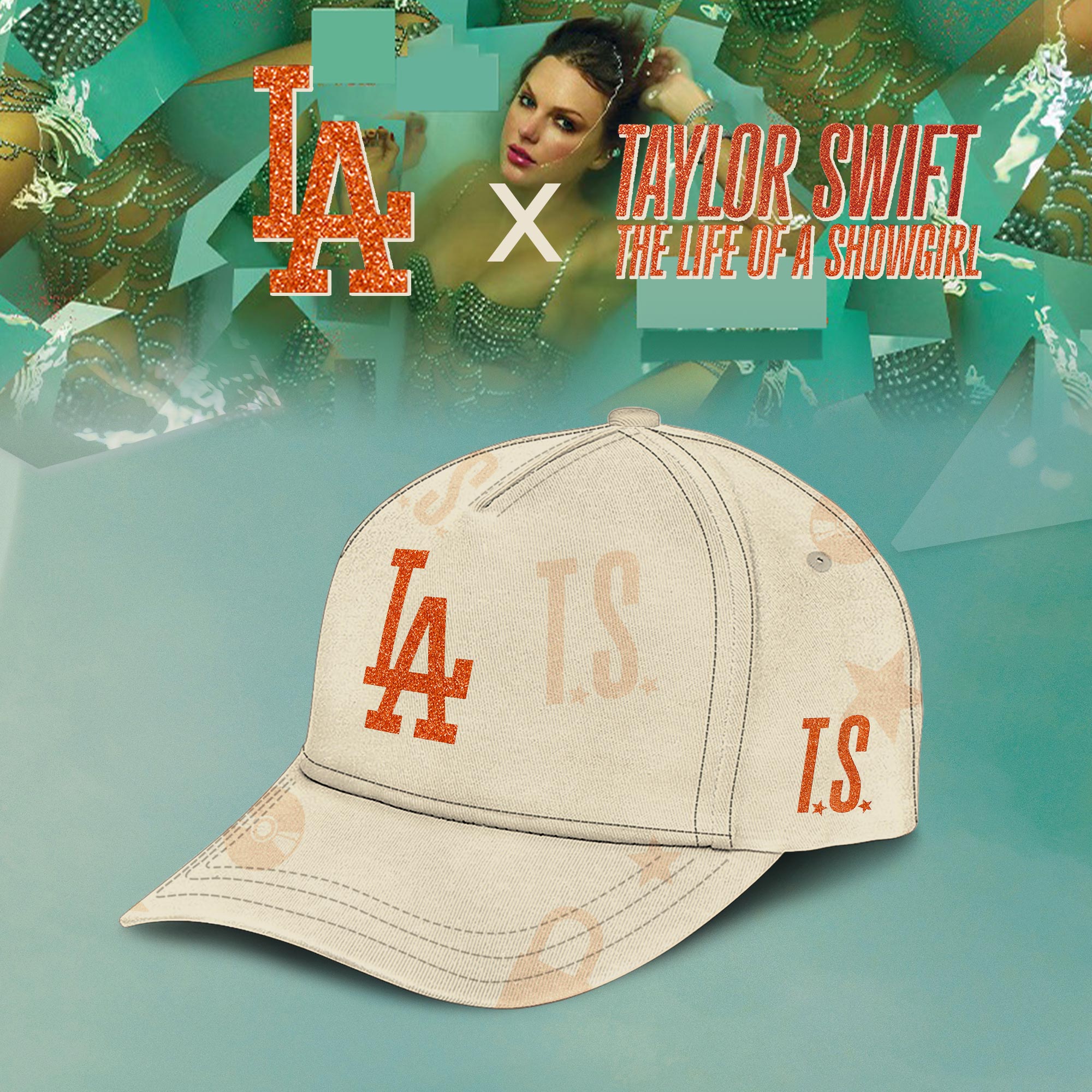 Los Angeles Dodgers MLB x Taylor Swift â€œThe Life of a Showgirlâ€ 2025 Limited Editions Cap