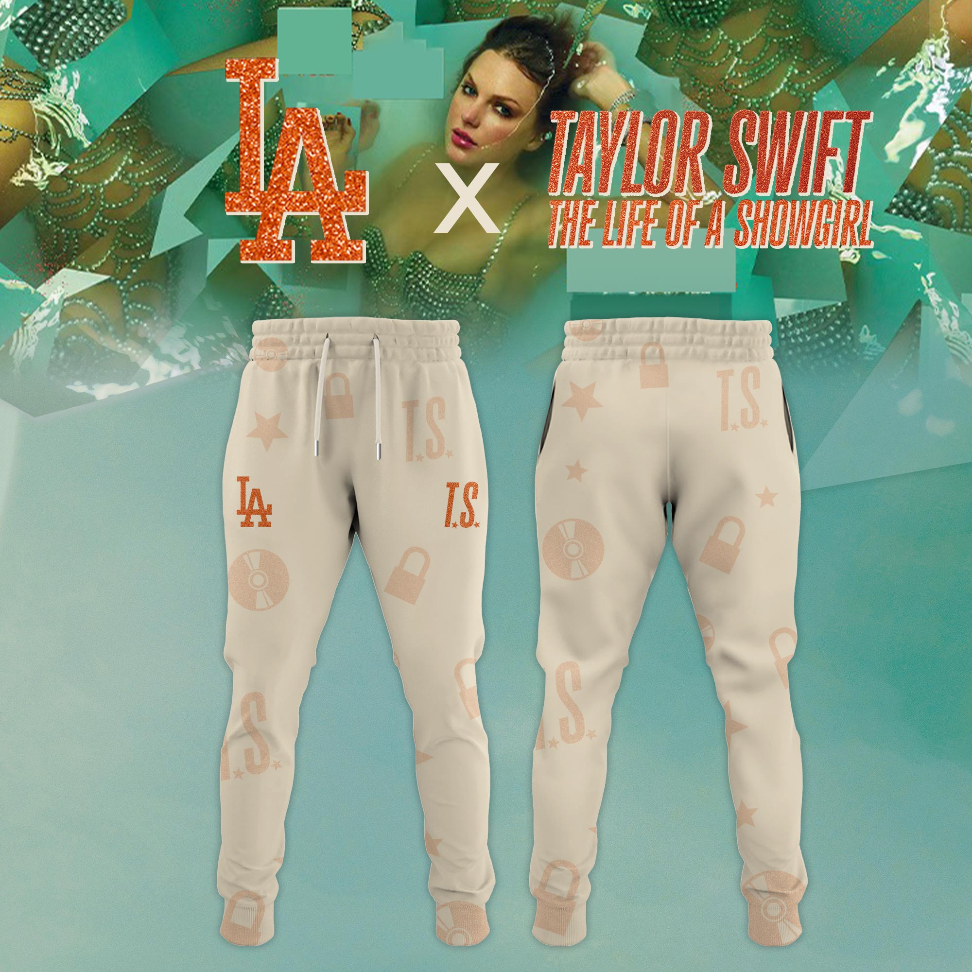 Los Angeles Dodgers MLB x Taylor Swift â€œThe Life of a Showgirlâ€ 2025 Limited Editions Jogger