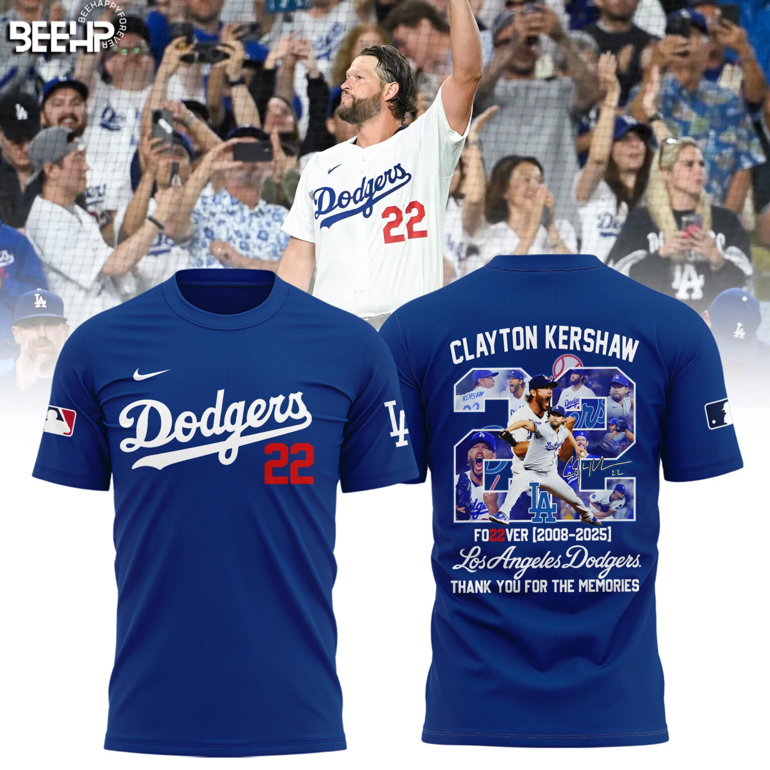 Los Angeles Dodgers Thank You Clayton Kershaw Limited Edition T-shirt
