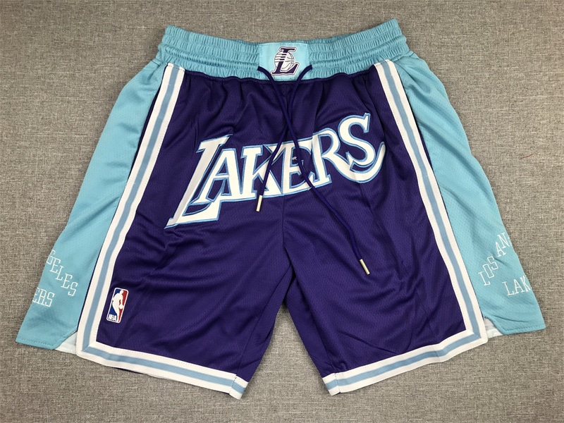 Los Angeles Lakers City Edition Purple shorts - Basketball Shorts Store
