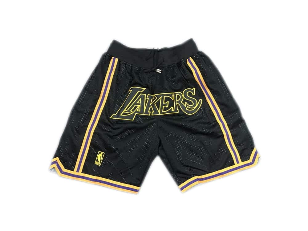 Los Angeles Lakers Shorts Black - Basketball Shorts Store
