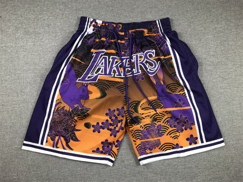 Los Angeles Lakers Shorts Year of the Rabbit Edition - Basketball Shorts Store