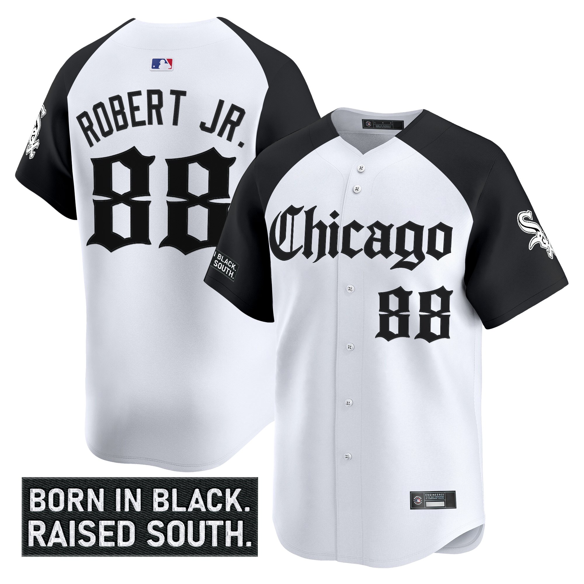 Luis Robert Jr. Men's Chicago White Sox 'Gothic South Side Edition' Vapor Premier Limited Alternate Jersey - All Stitched