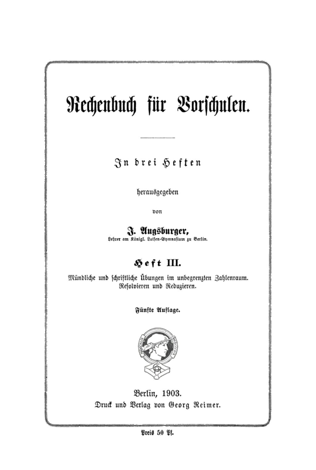 MÃ¼ndliche und schriftliche Ãœbungen im unbegrenzten Zahlenraum Resolvieren und Reduzieren 5th Edition â€“ PDF/EPUB Version Downloadable