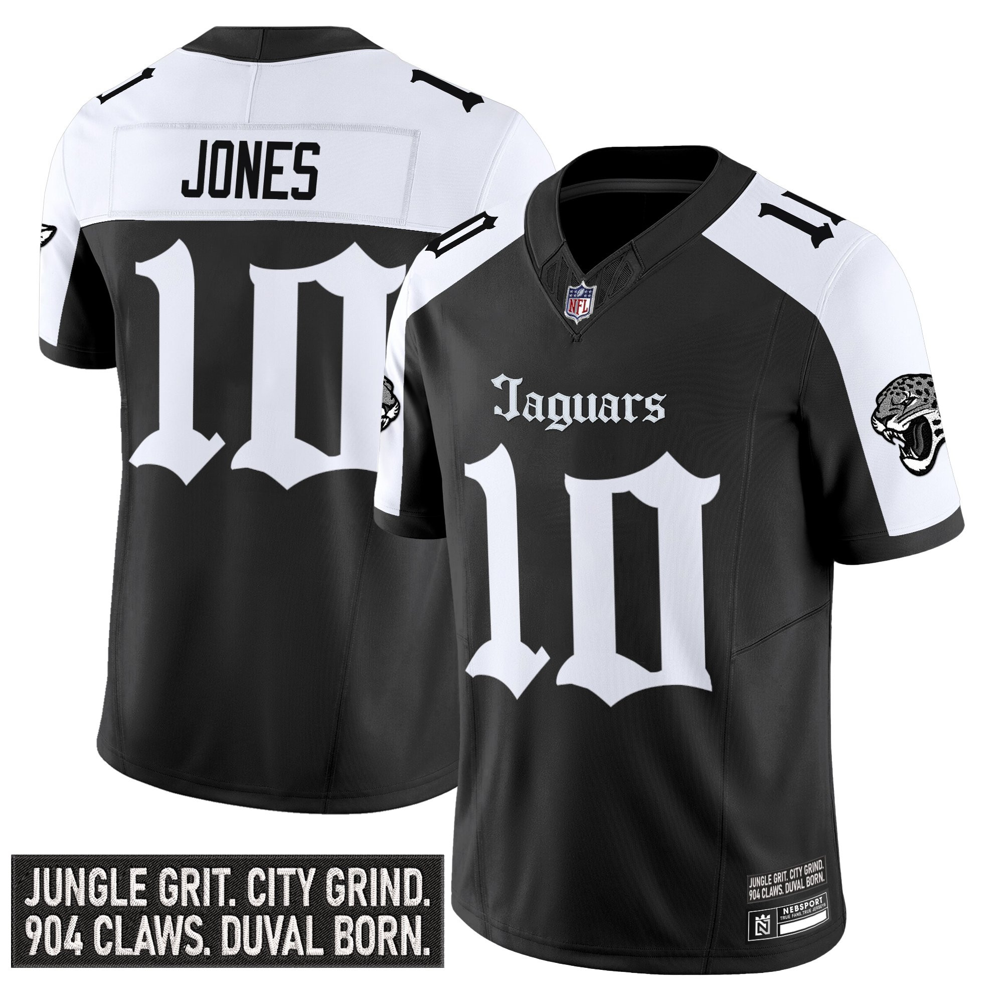 Mac Jones Men's Jacksonville Jaguars 'Gothic Duvall Shadows Edition' Vapor Alternate Jersey - All Stitched