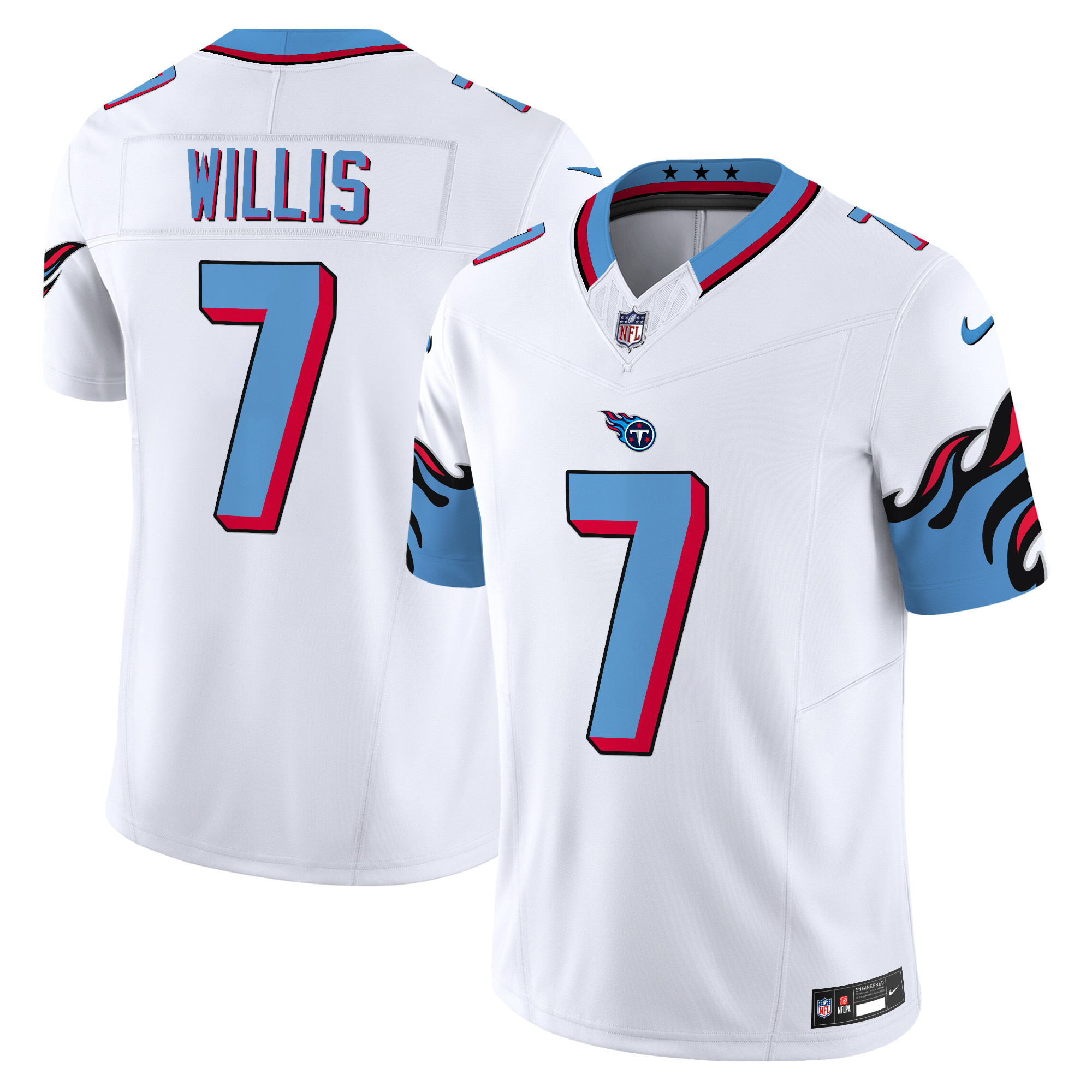 Malik Willis Men's Tennessee Titans Special Vapor Limited White Jersey - All Stitched