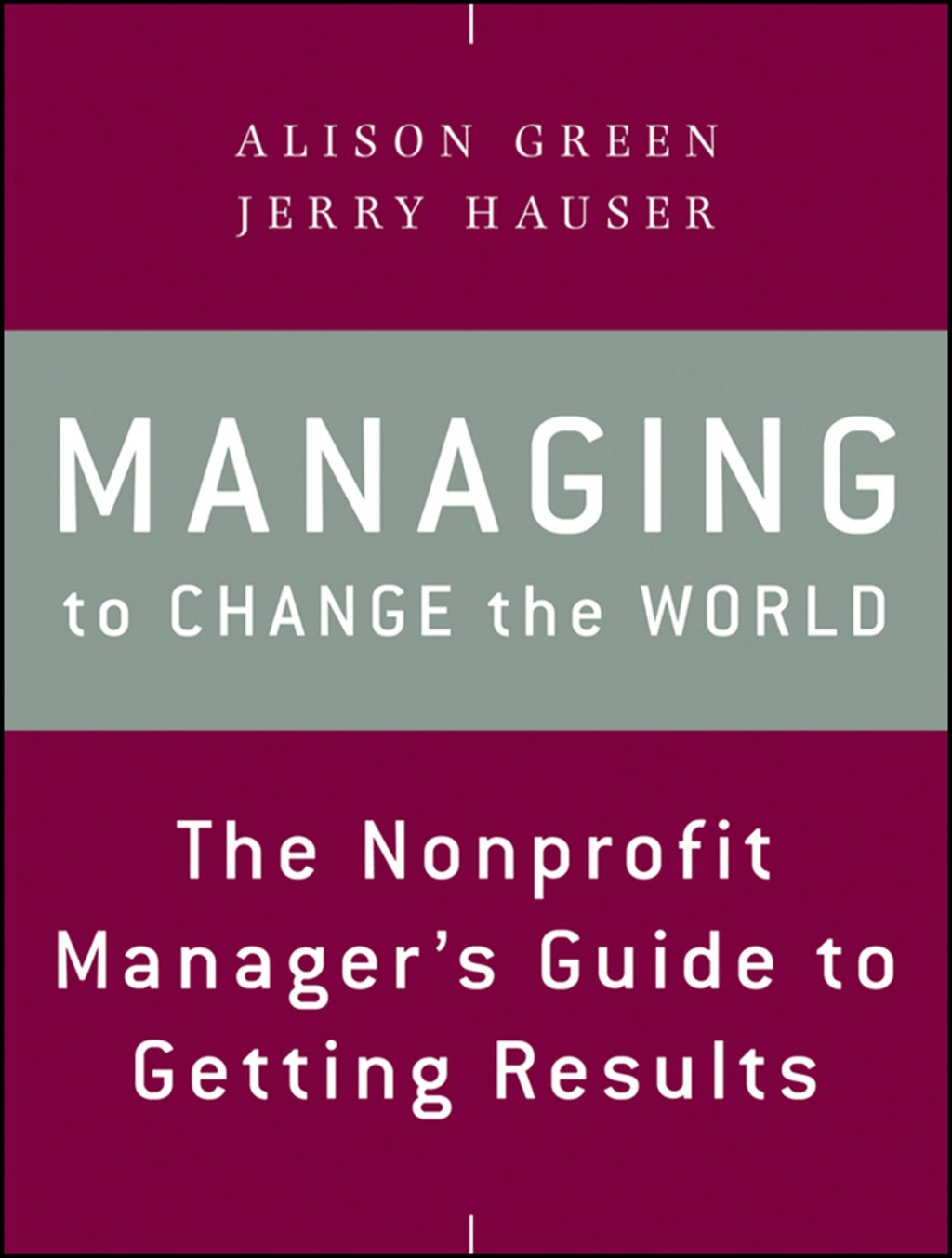 Managing to Change the World: The Nonprofit Manager's Guide to Getting Results 2nd Edition - (PDF/EPUB Version)