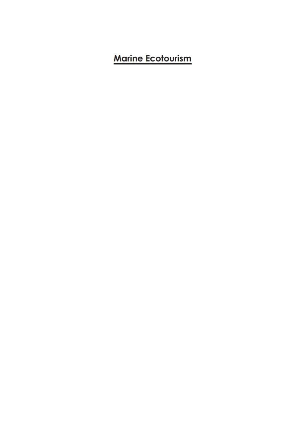 Marine Ecotourism Issues and Experiences 1st Edition - (PDF/EPUB Version)