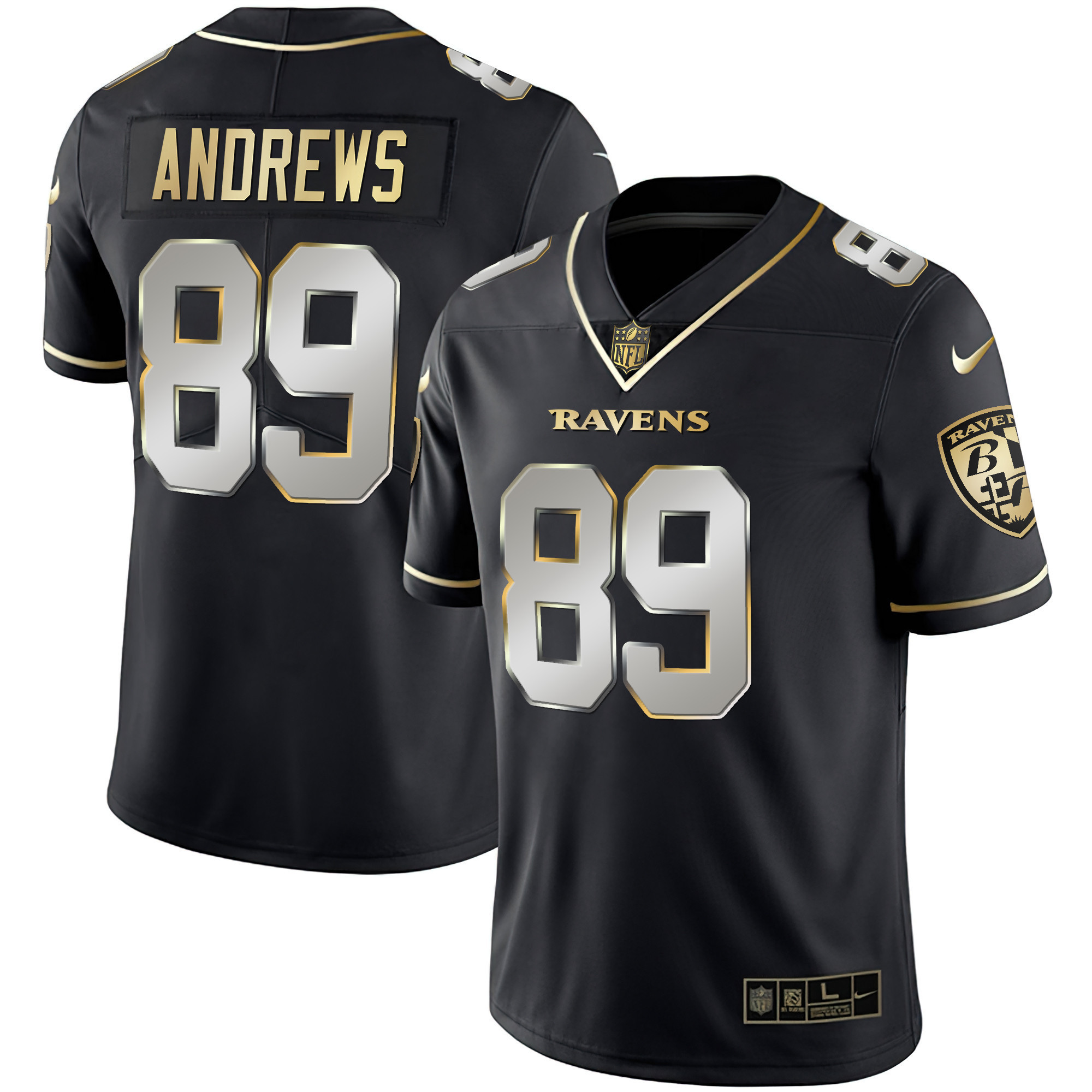 Mark Andrews Men's Baltimore Ravens Gold Vapor Black Limited Jersey - All Stitched