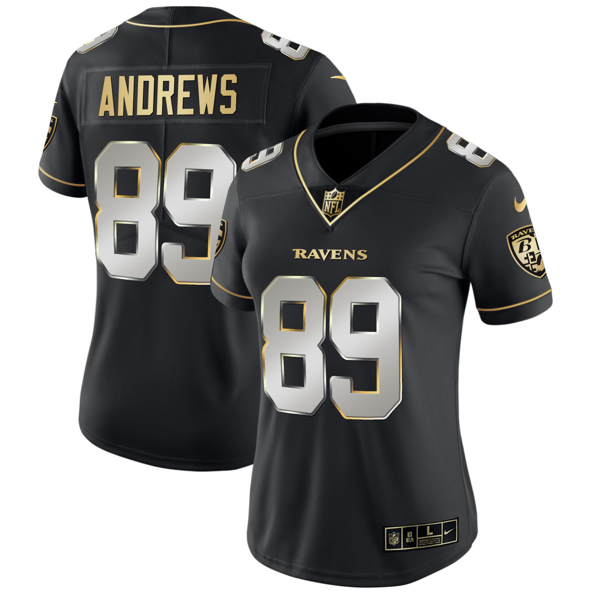 Mark Andrews Women's Baltimore Ravens Gold Vapor Black Limited Jersey - All Stitched