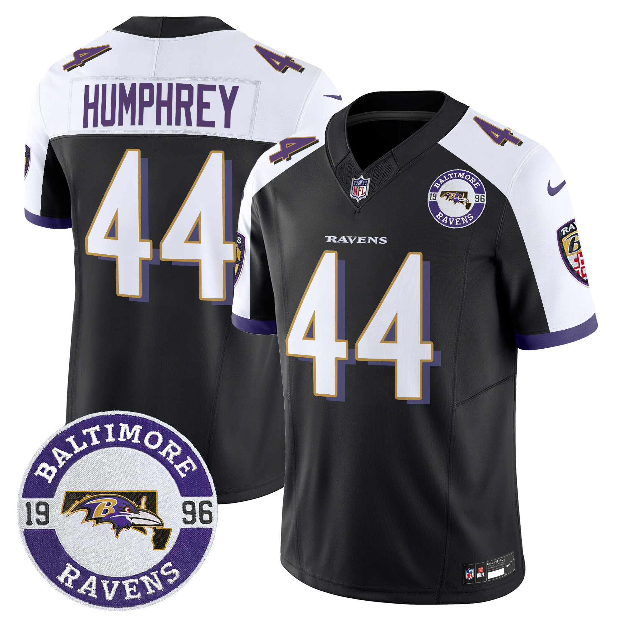Marlon Humphrey Men's Baltimore Ravens 2024 Vapor Limited Black Alternate Jersey - All Stitched