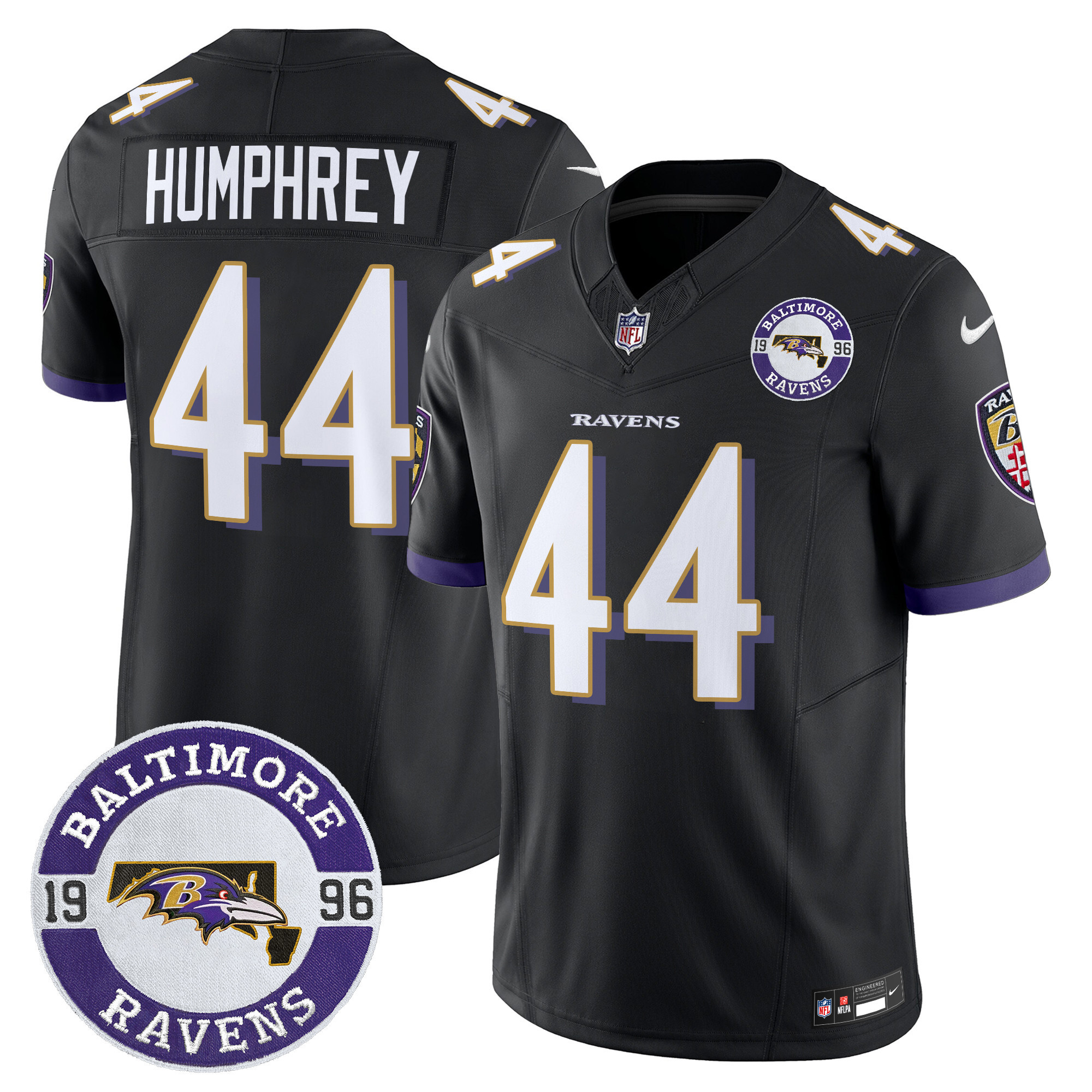 Marlon Humphrey Men's Baltimore Ravens 2024 Vapor Limited Black Jersey - All Stitched