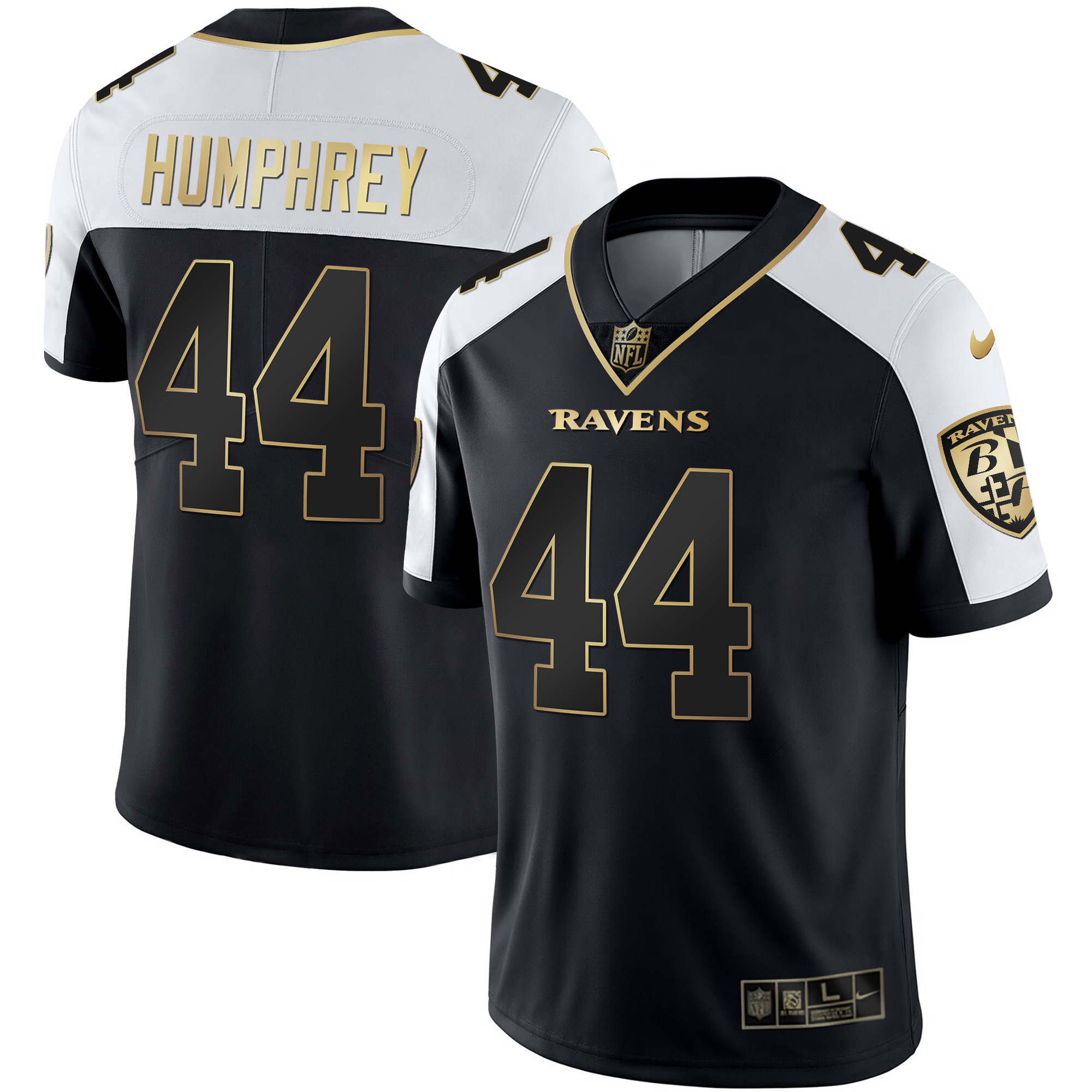 Marlon Humphrey Men's Baltimore Ravens Gold Vapor Alternate Jersey - All Stitched