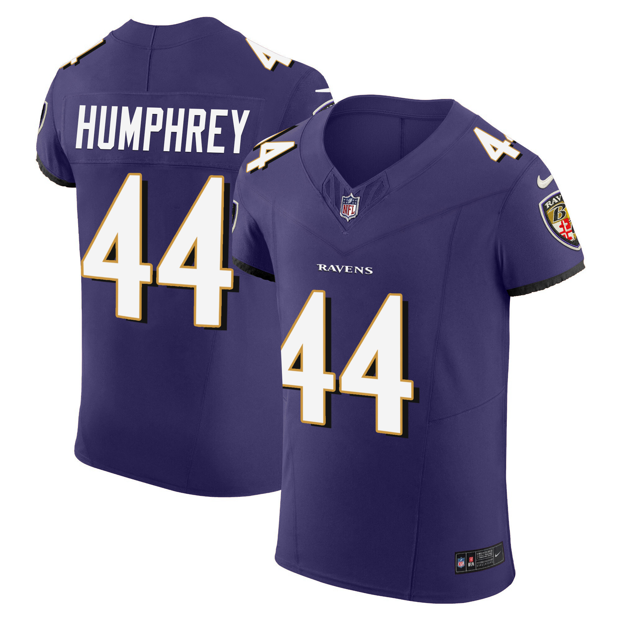 Marlon Humphrey Men's Baltimore Ravens Vapor Elite Purple Jersey - All Stitched