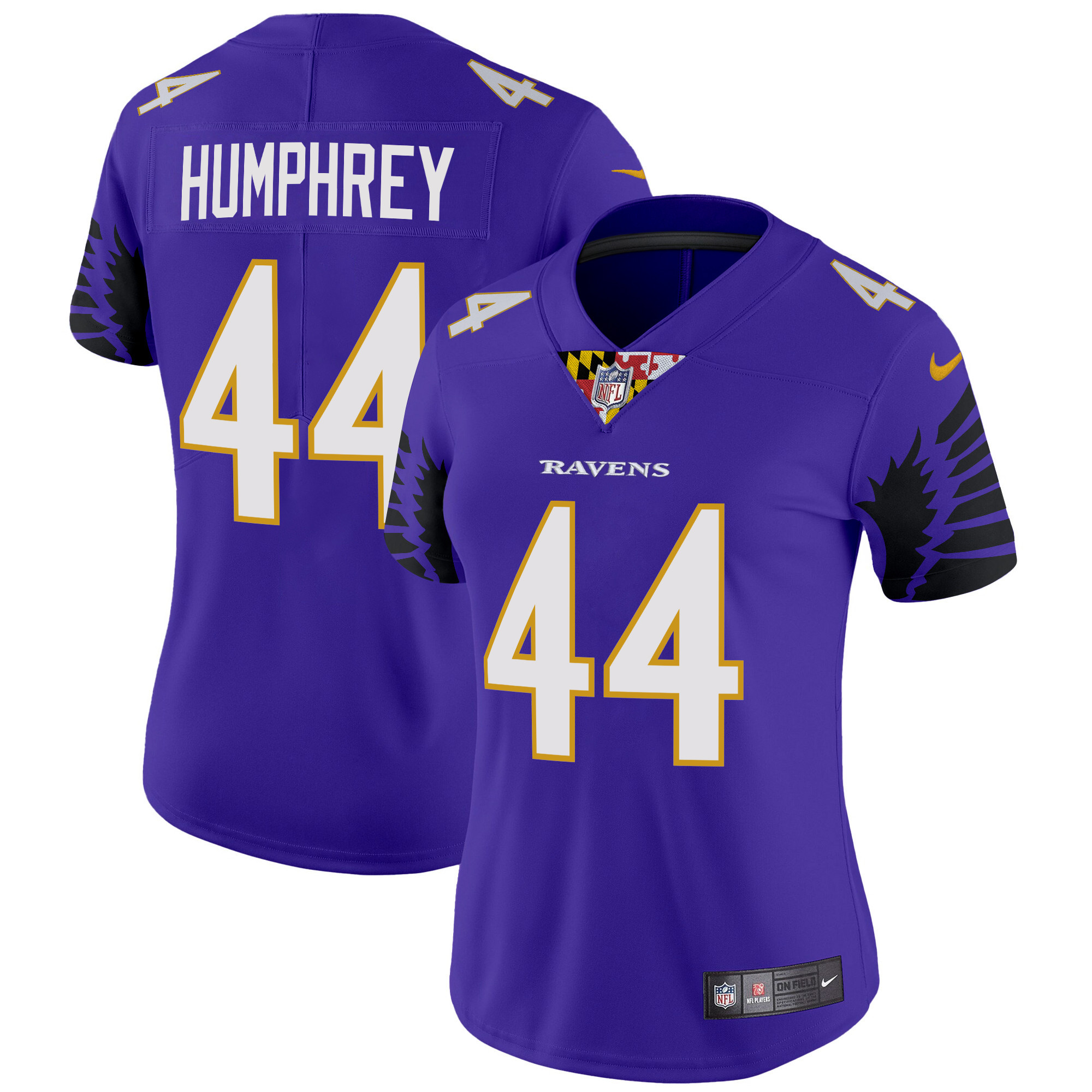 Marlon Humphrey Women's Baltimore Ravens Special Vapor Limited Purple Jersey - All Stitched