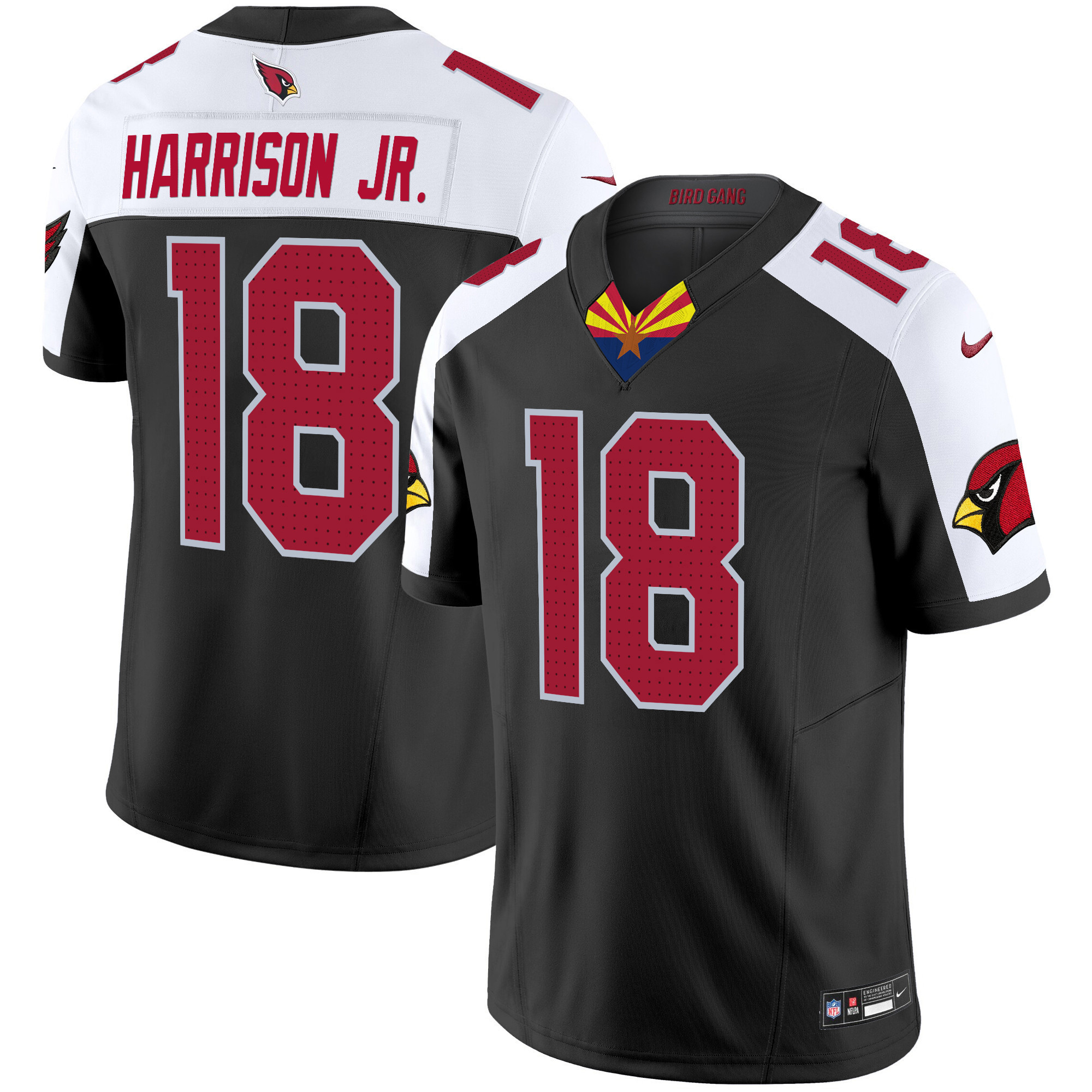 Marvin Harrison Jr. Men's Arizona Cardinals 2024 Special Vapor Limited Black Alternate Jersey - All Stitched