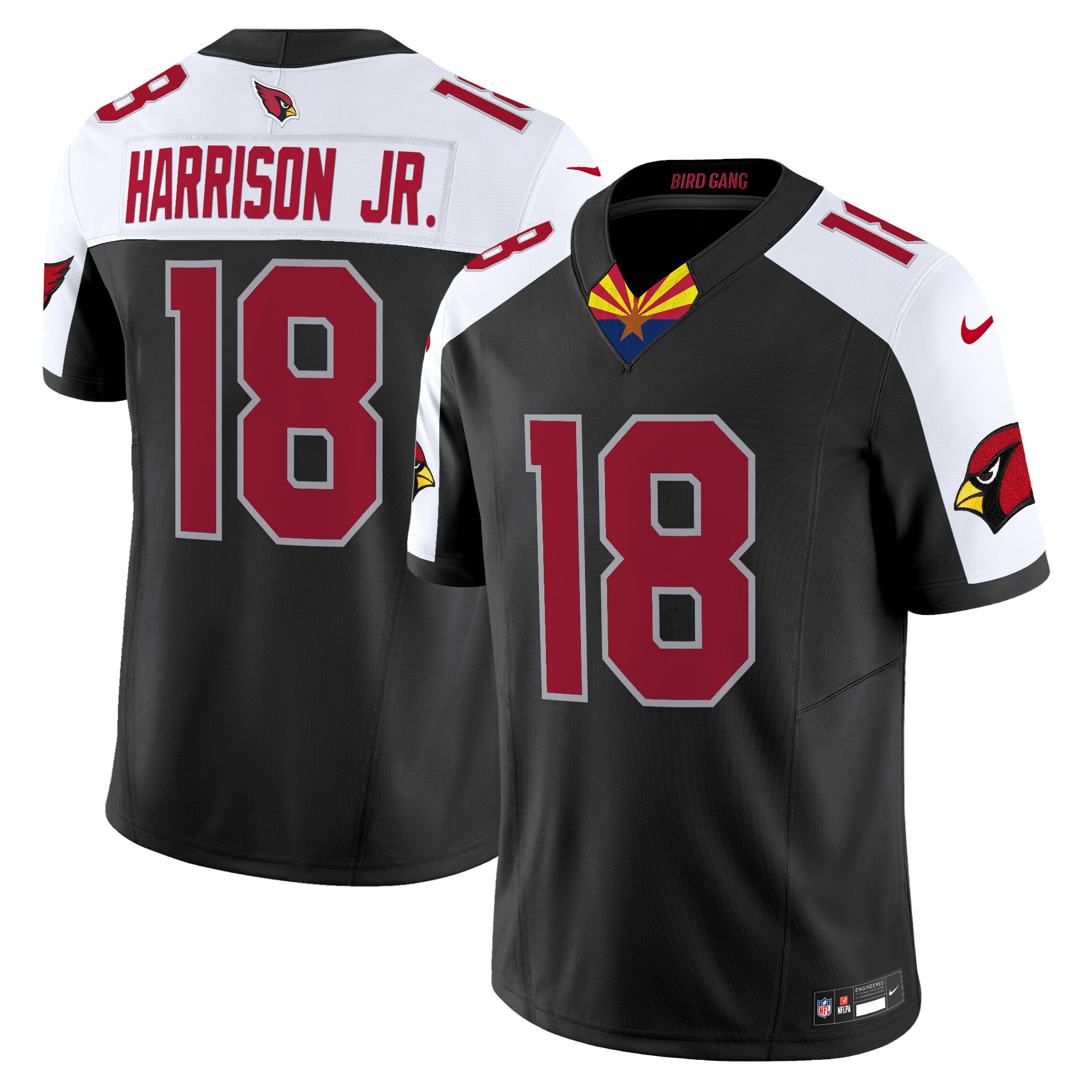 Marvin Harrison Jr. Men's Arizona Cardinals 2024 Special Vapor Limited Black Alternate Jersey - All Stitched