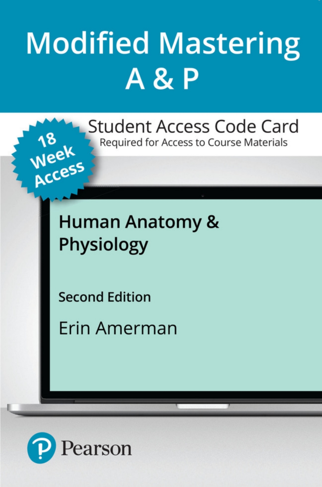 Mastering A&P with Pearson eText Access Code (18 Weeks) for Human Anatomy & Physiology 2nd Edition â€“ PDF/EPUB Version Downloadable
