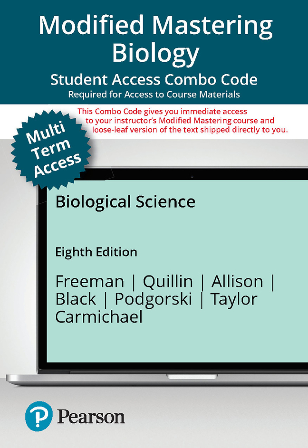 Mastering Biology with Pearson eText (up to 24 months) + Print Combo Access Code for Biological Science 8th Edition â€“ PDF/EPUB Version Downloadable