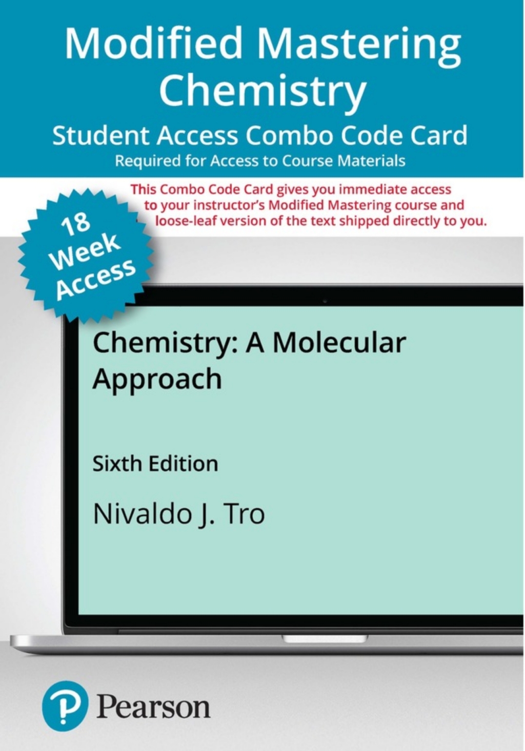 Mastering Chemistry with Pearson eText + Print Combo Access Code (18 Weeks) for Chemistry: A Molecular Approach 6th Edition â€“ PDF/EPUB Version Downloadable