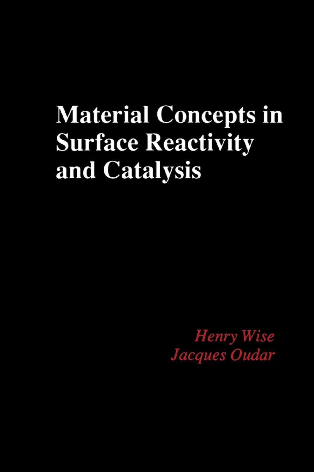 Material Concepts in Surface Reactivity and Catalysis  â€“ PDF/EPUB Version Downloadable