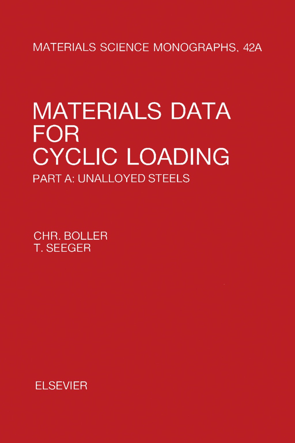 Materials Data for Cyclic Loading Unalloyed Steels  â€“ PDF/EPUB Version Downloadable