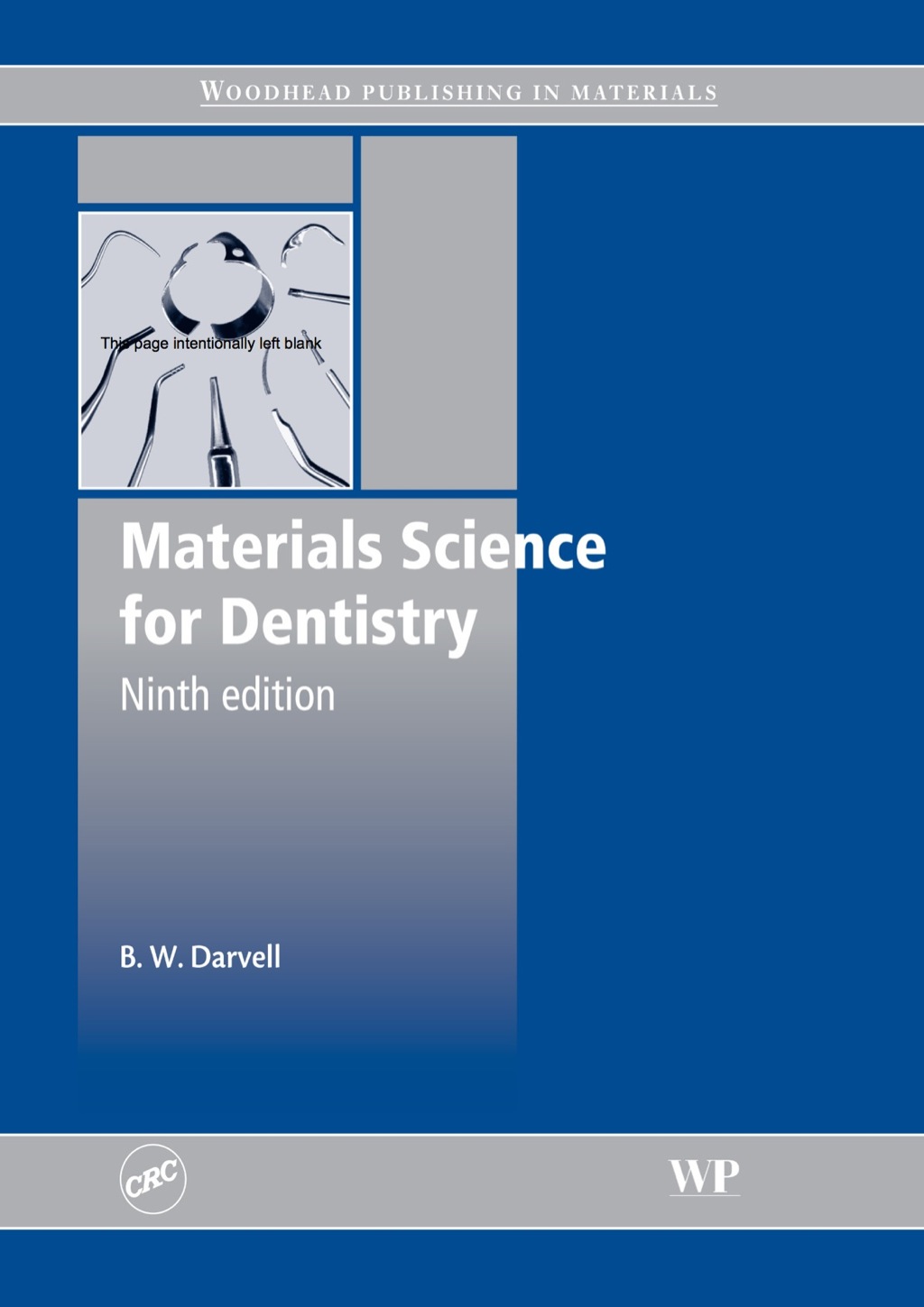 Materials Science for Dentistry 9th Edition â€“ PDF/EPUB Version Downloadable