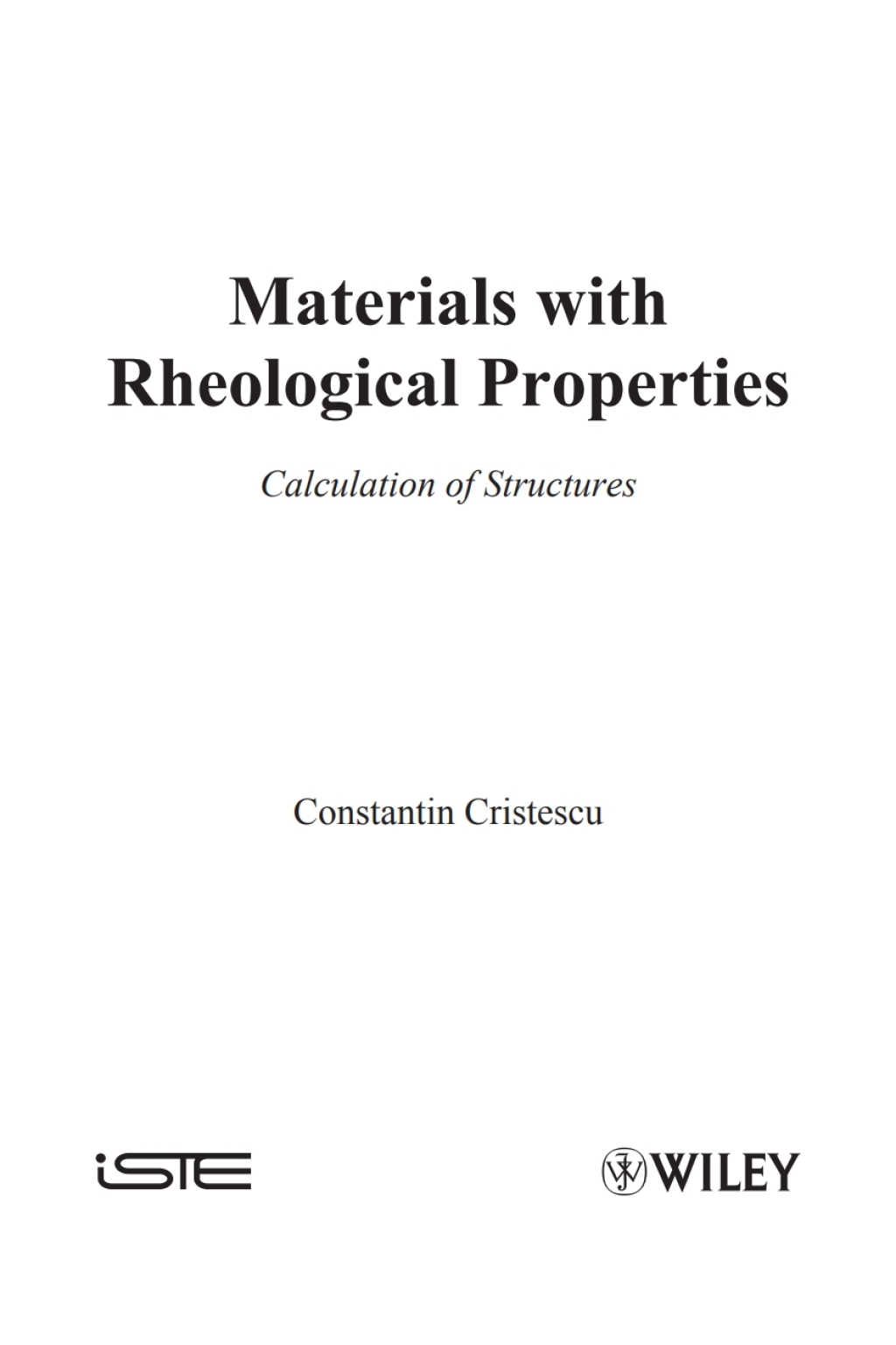 Materials with Rheological Properties Calculation of Structures 1st Edition â€“ PDF/EPUB Version Downloadable
