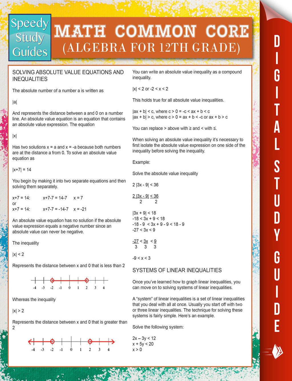 Math Common Core (Algebra for 12th Grade) (Speedy Study Guides) - (PDF/EPUB Version)