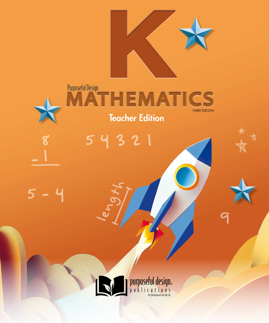 Math: Kindergarten, Teacher Textbook 3rd Edition â€“ PDF/EPUB Version Downloadable