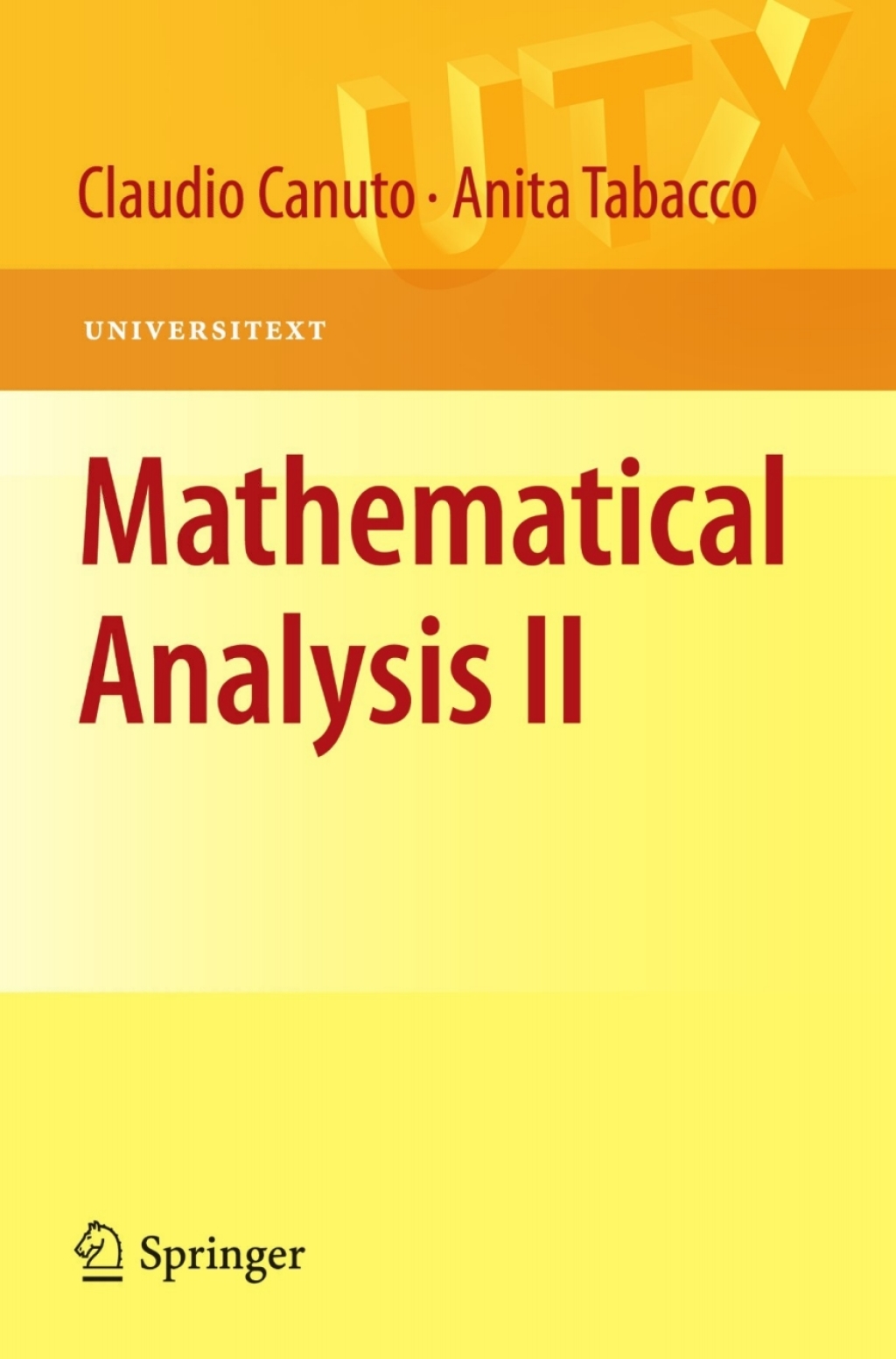 Mathematical Analysis II  â€“ PDF/EPUB Version Downloadable