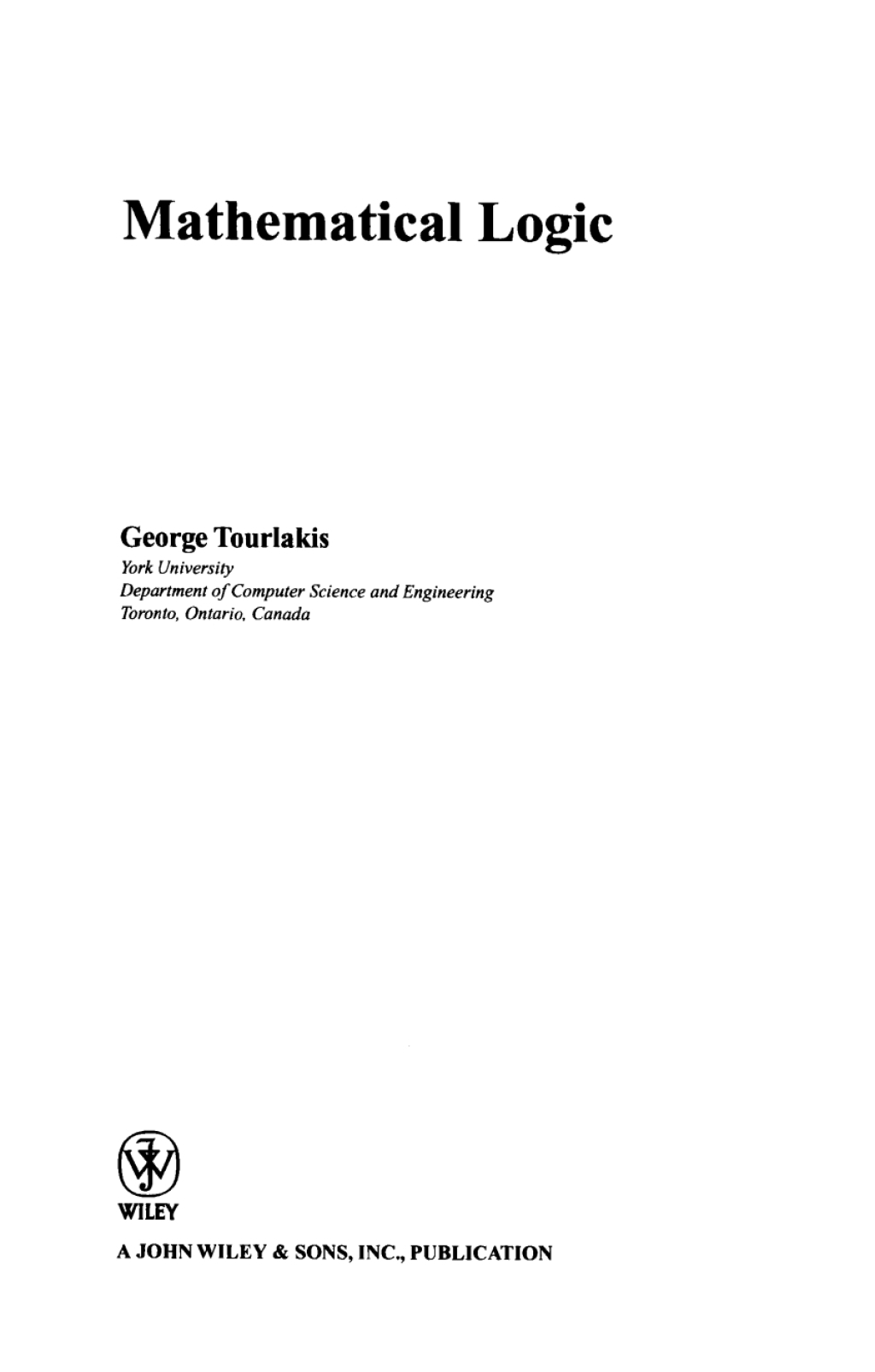 Mathematical Logic 1st Edition â€“ PDF/EPUB Version Downloadable