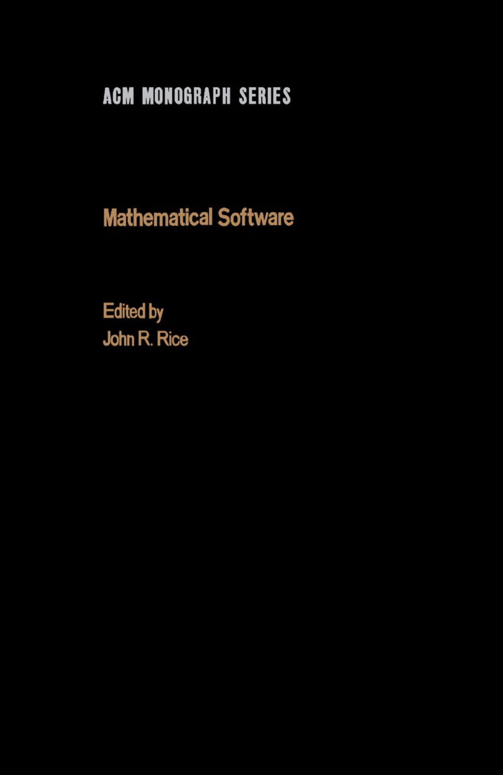 Mathematical Software  â€“ PDF/EPUB Version Downloadable