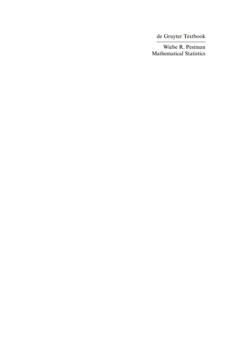 Mathematical Statistics 2nd Edition â€“ PDF/EPUB Version Downloadable