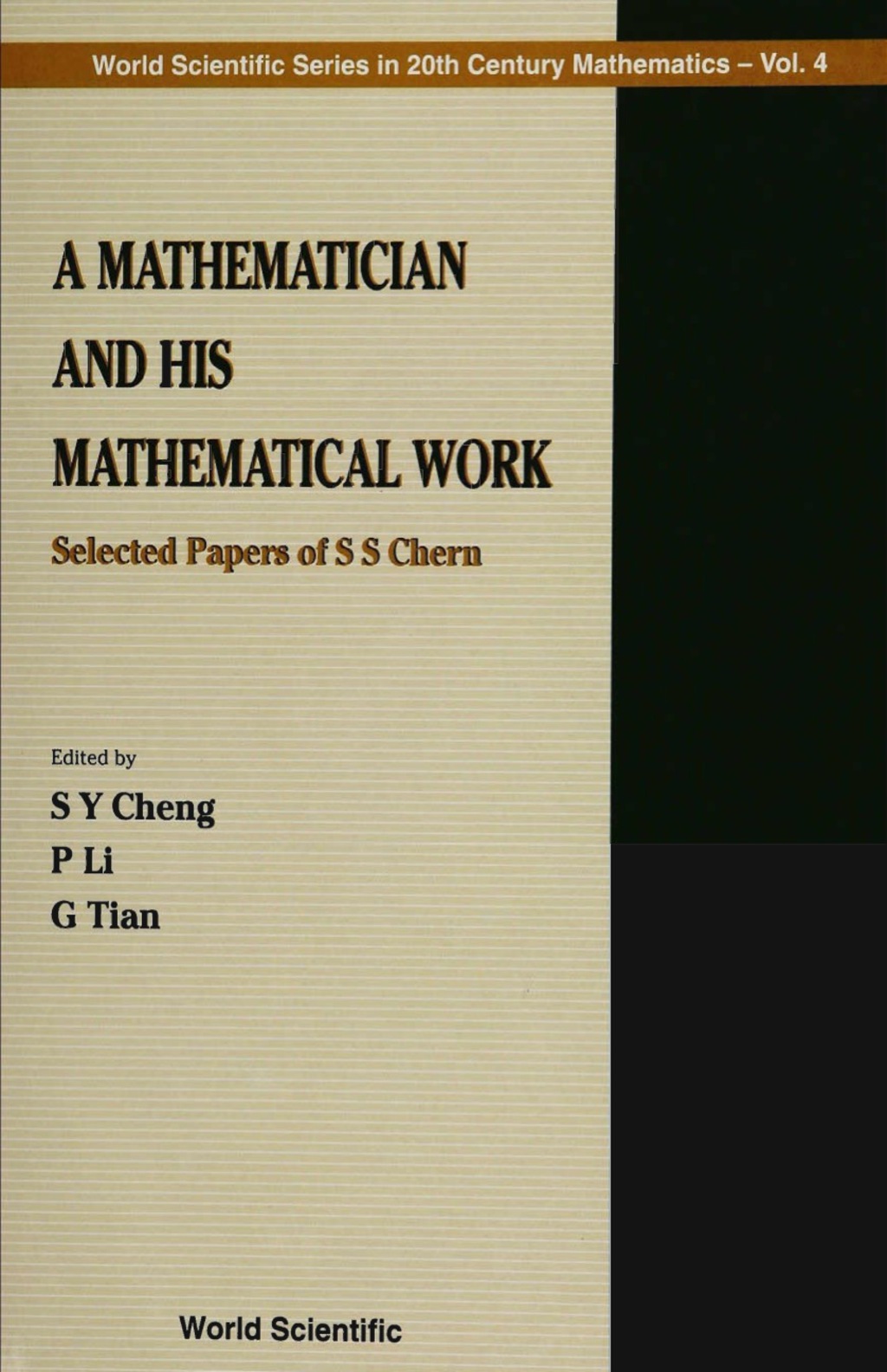 MATHEMATICIAN AND HIS MATHEMATICAL WORK, A Selected Papers of S S Chern  â€“ PDF/EPUB Version Downloadable