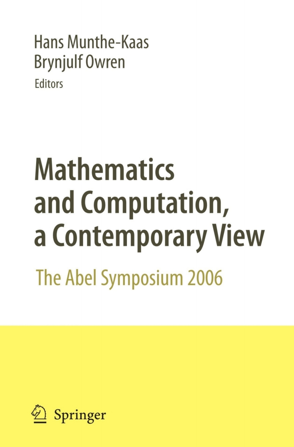 Mathematics and Computation, a Contemporary View The Abel Symposium 2006 1st Edition â€“ PDF/EPUB Version Downloadable