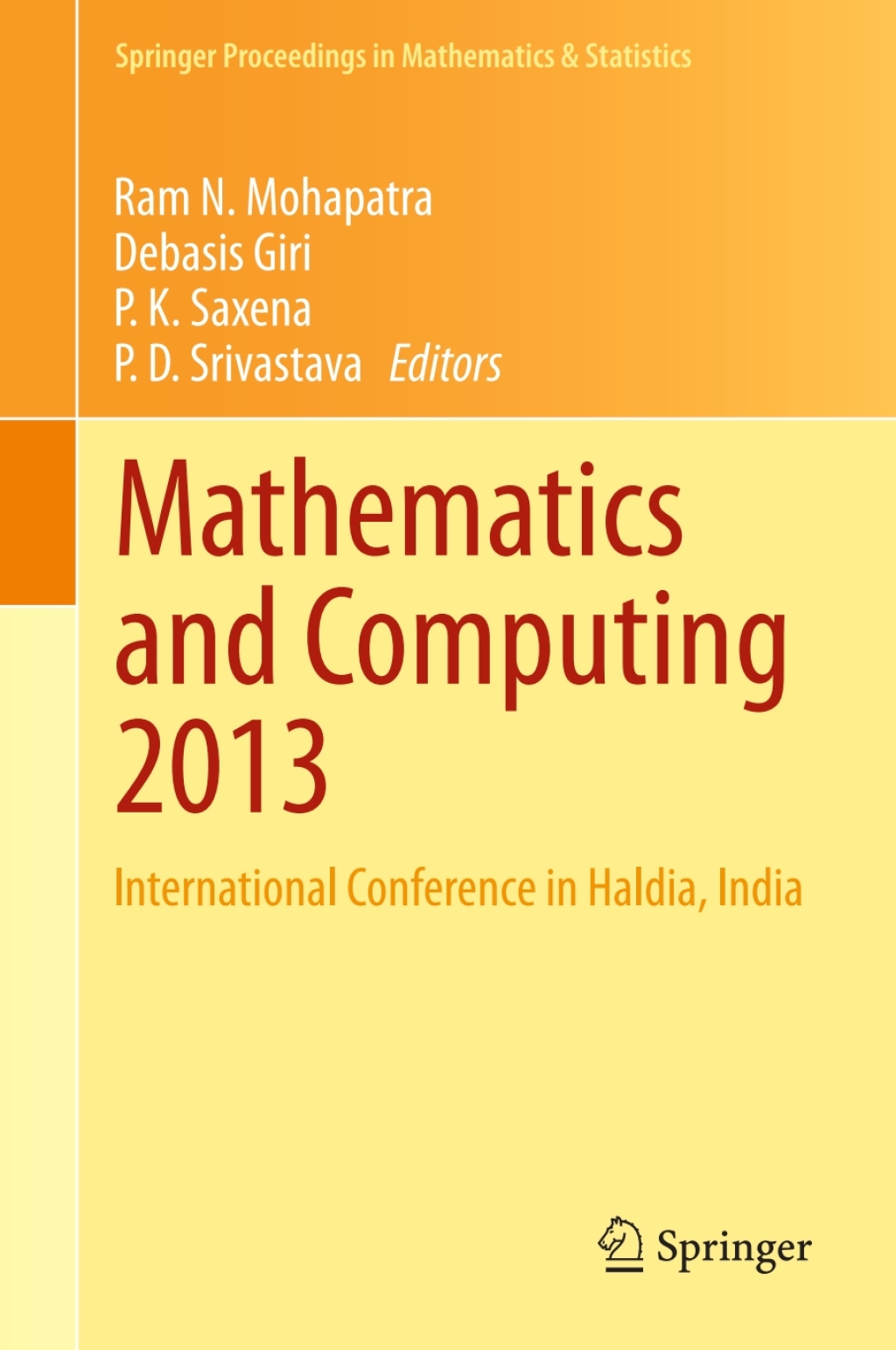 Mathematics and Computing 2013 International Conference in Haldia, India  â€“ PDF/EPUB Version Downloadable