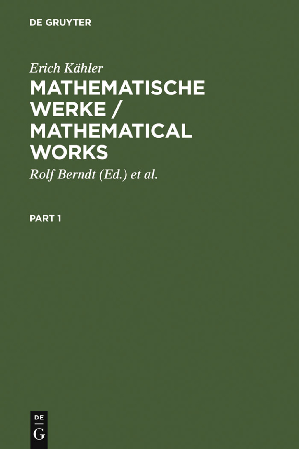 Mathematische Werke / Mathematical Works 1st Edition â€“ PDF/EPUB Version Downloadable