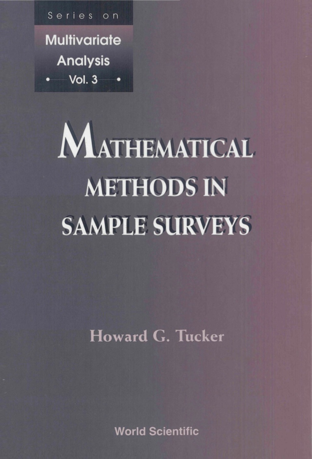 MATH'L METHODS IN SAMPLE SURVEYS  (V3)  â€“ PDF/EPUB Version Downloadable