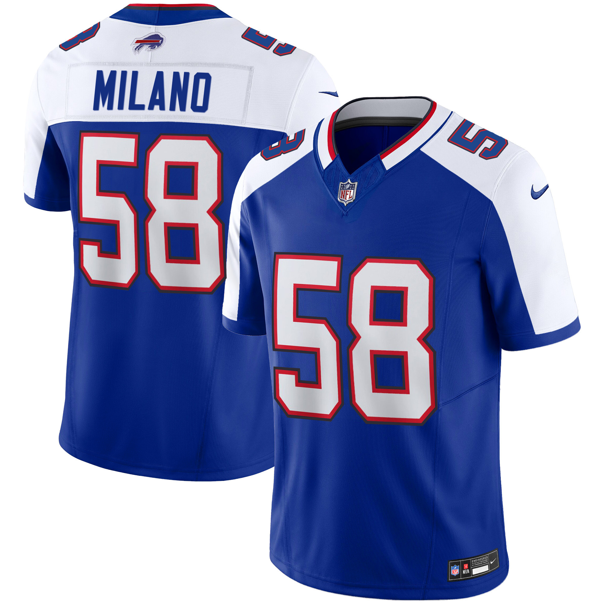 Matt Milano Men's Buffalo Bills Vapor Limited Alternate Jersey - All Stitched