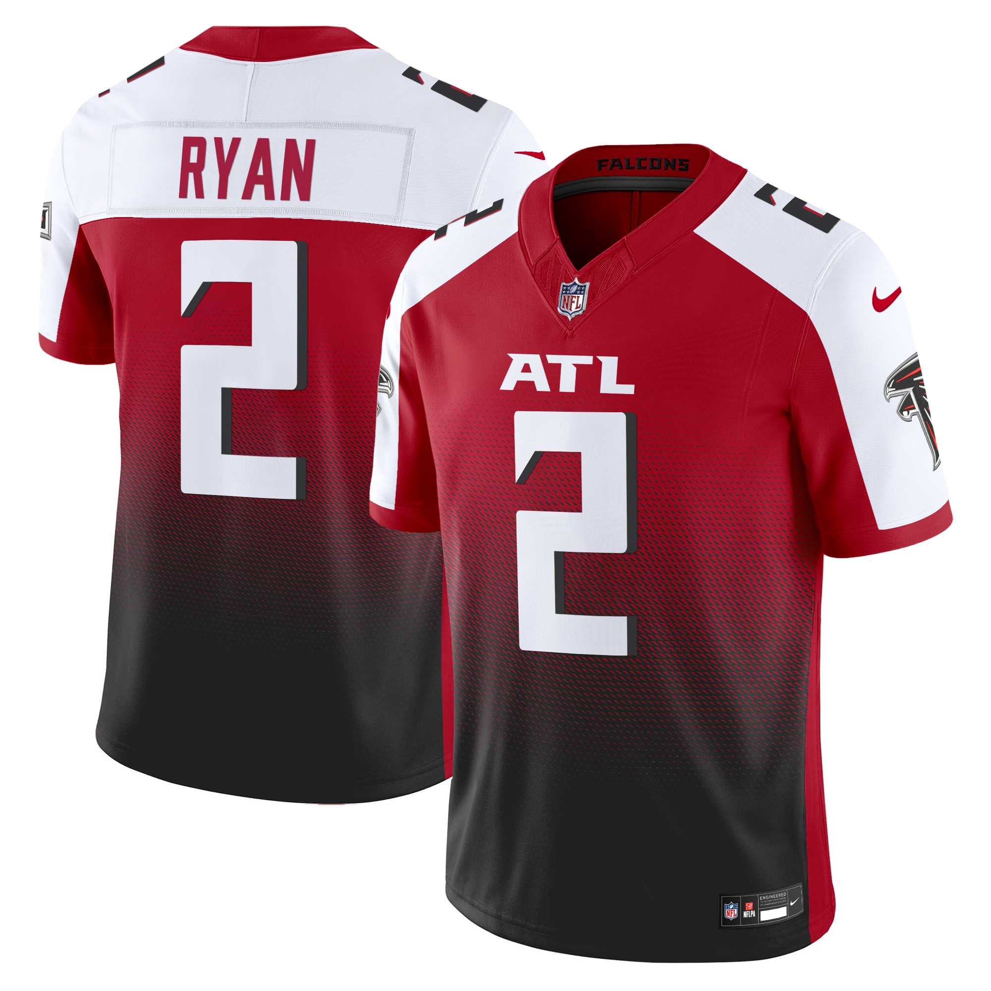 Matt Ryan Men's Atlanta Falcons 2024 Vapor Limited Red Alternate Jersey - All Stitched