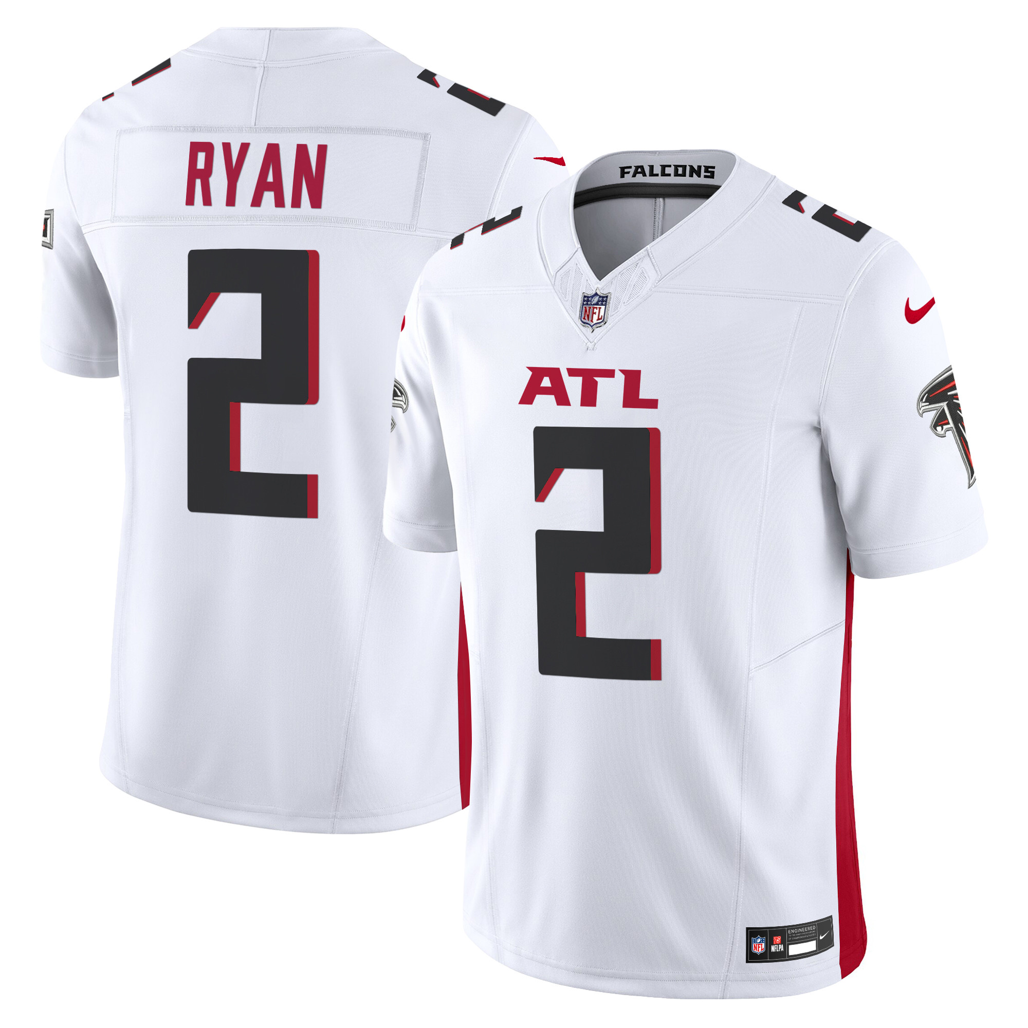 Matt Ryan Men's Atlanta Falcons 2024 Vapor Limited White Jersey - All Stitched