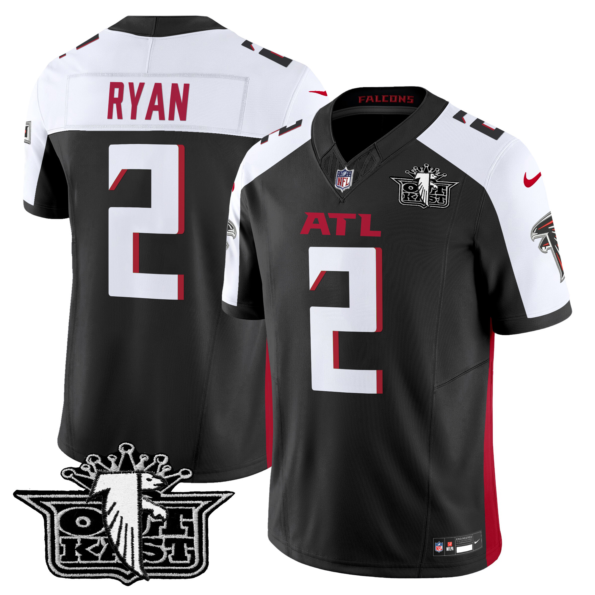 Matt Ryan Men's Outkast x Atlanta Falcons 2024 Vapor Limited Black Alternate Jersey - All Stitched