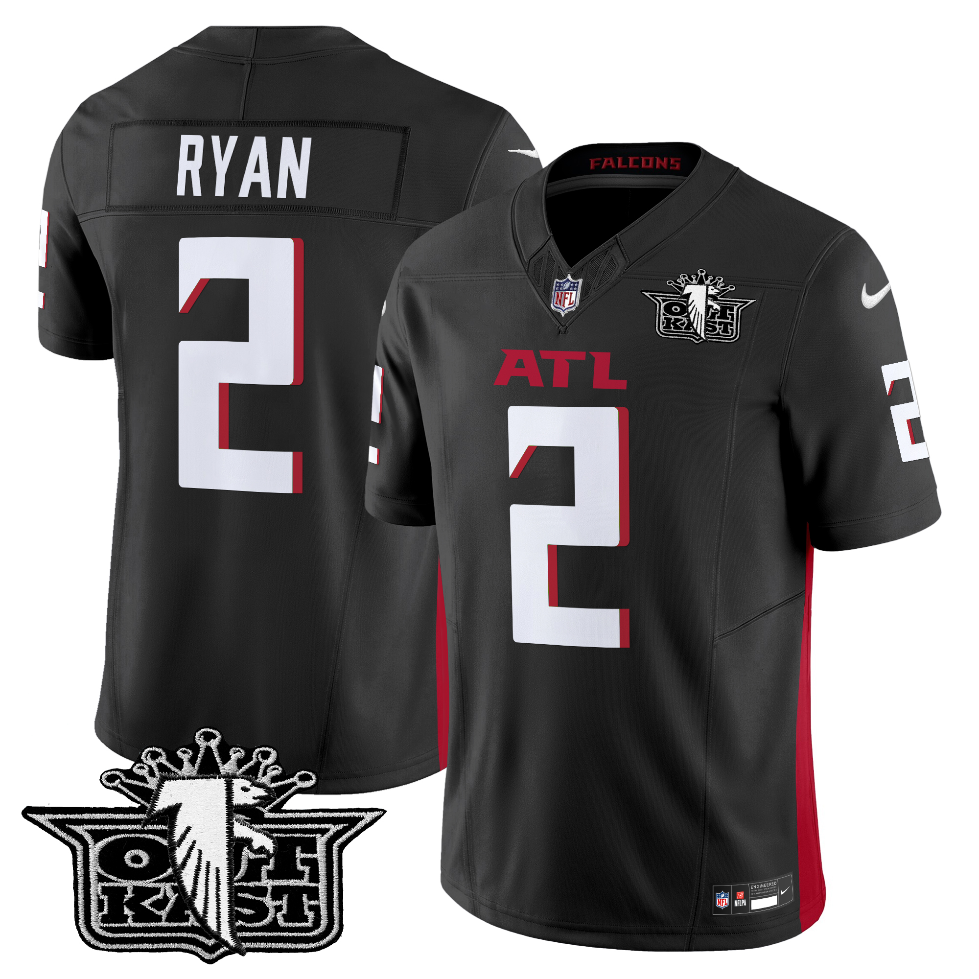 Matt Ryan Men's Outkast x Atlanta Falcons 2024 Vapor Limited Black Jersey - All Stitched
