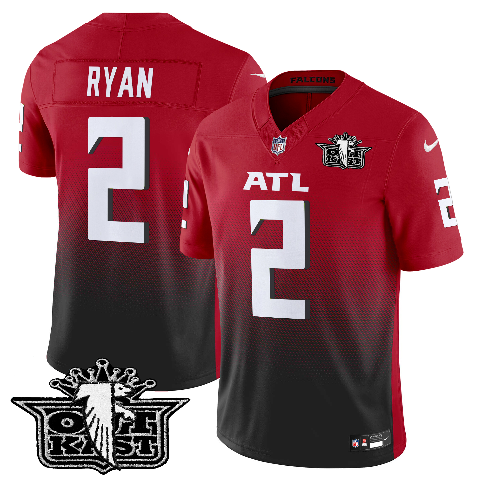 Matt Ryan Men's Outkast x Atlanta Falcons 2024 Vapor Limited Red Jersey - All Stitched