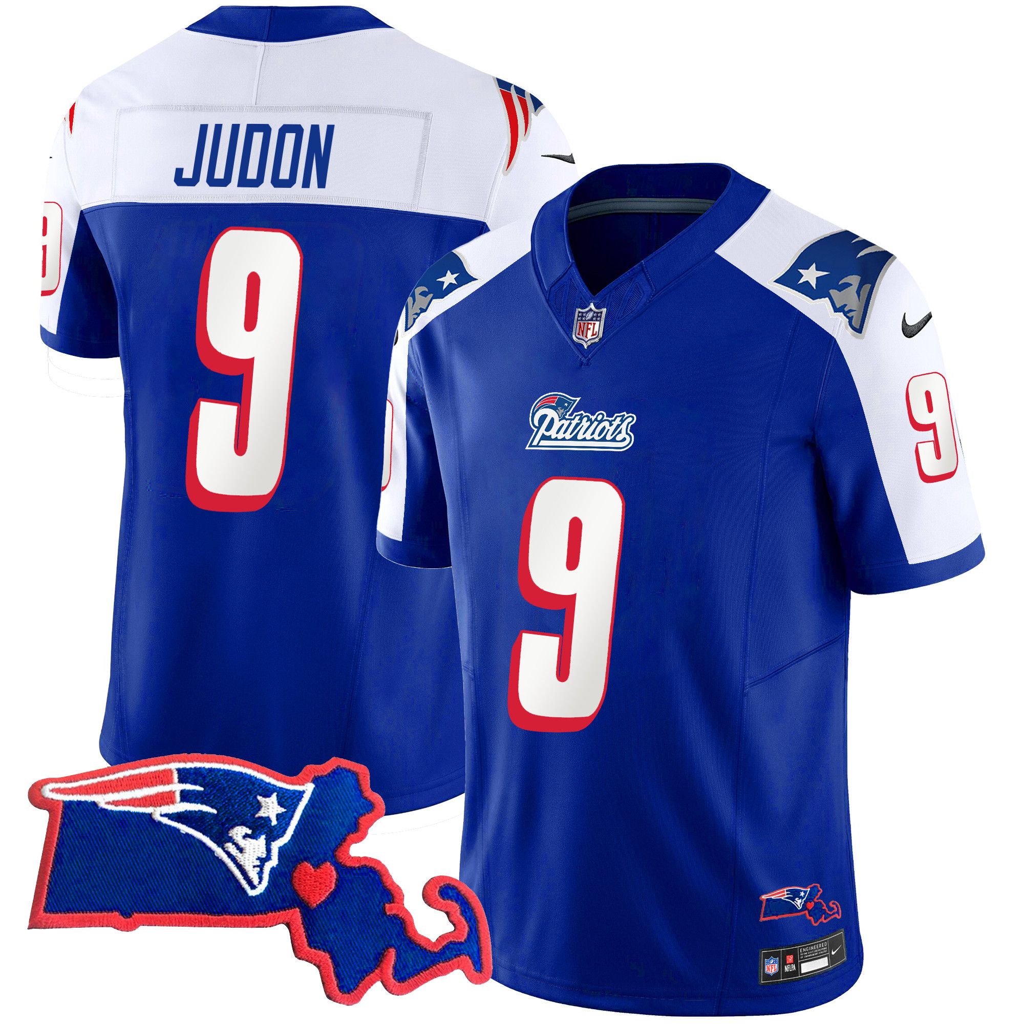Matthew Judon Men's New England Patriots Bill Belichick 6x Champions Vapor 1996 Alternate Jersey - All Stitched